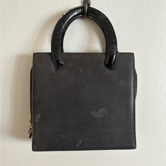 Vintage Salvatore Ferragamo Black Soft Leather/Suede Purse - Picture 5 of 15